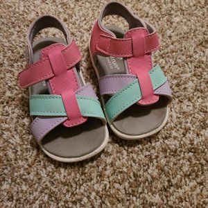 See Kai Run basics pink green purple sandals